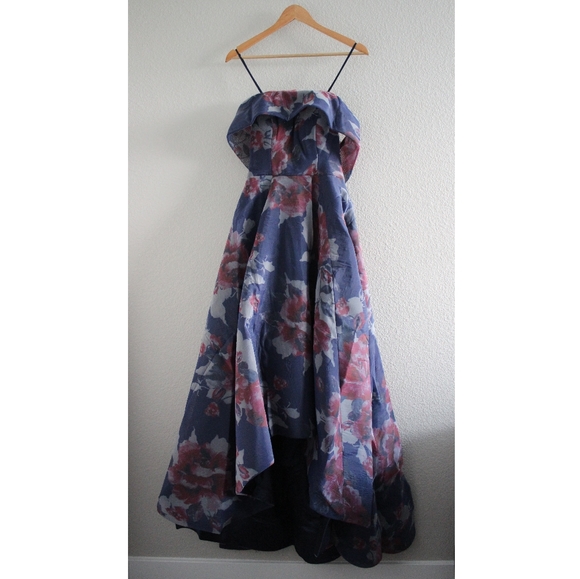 Ava Seraphina Navy Floral Off-the-Shoulder Dress - Picture 5 of 10